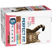Perfect Fit Adult 1+ Pouches Mixed Pack Chunks in Gravy - 12 x 85g