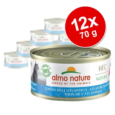 Almo Nature HFC Natural Atlantikthunfisch, 12x70g Dosen. Profits 100% to nature. Almo Nature HFC Natural Atlantikthunfisch, 12x70g Dosen. Profits 100% to nature.