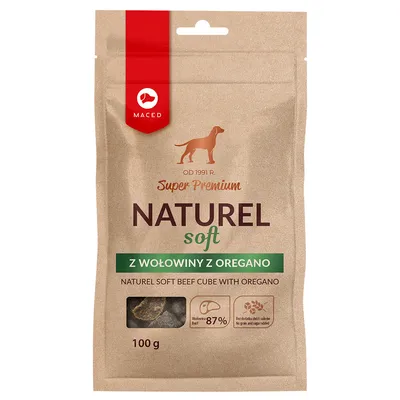 Maced Super Premium Naturel Soft, bœuf à l'origan - 3 x 100 g