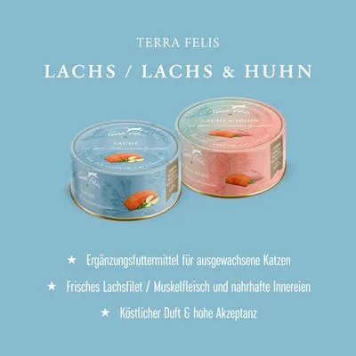 Sparpaket Terra Felis 24 x 200 g - Lachs & Huhn