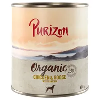 Purizon Organic 6 x 800 g - Huhn und Gans mit Kürbis