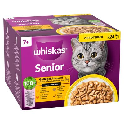 Mégapack Whiskas 7+ Senior 48 x 85 g pour chat