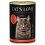 Cat's Love 6 x 400 g Umido per gatto Puro Manzo