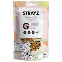 STRAYZ Ekologiskt Veggie Snack - Ekonomiförpackning: 4 x 80 g
