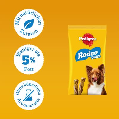 Pedigree Rodeo Duos Hundesnack - Rind und Käse (7 Stück)