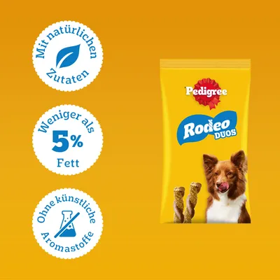 Pedigree Rodeo Duos Hundesnack - Rind und Käse (7 Stück)