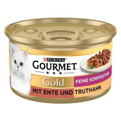 Gourmet Gold Feine -valikoima 12 x 85 g ankka & kalkkuna
