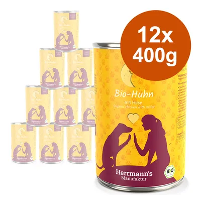 Økonomipakke Herrmann's Økologisk Meny 12 x 400 g