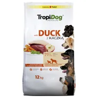 Tropidog Premium Adult Medium & Large, kaczka i ryż - 2 x 12 kg