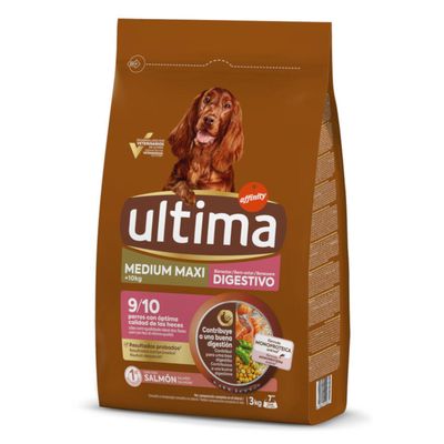 Ultima Medium / Maxi Digestive Well-Being Salmone Crocchette per cane