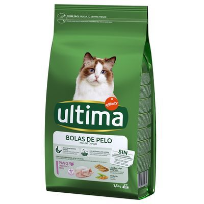 Ultima Cat Hairball - Kalkoen & Rijst Kattenvoer