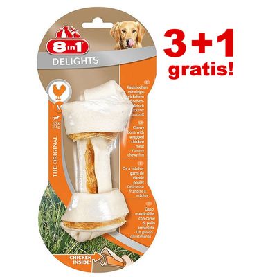 3 + 1 gratis! 8in1 Meaty Treats hondensnacks 4 x - Meaty Treats - Eend