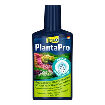 Tetra PlantaPro. Per una crescita migliorata delle piante a rapido sviluppo e più esigenti. Weekly Advanced Nutrients: Co, Mn, Fe, Zn, B1, B2, B6, K, PP.