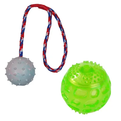 Lot ! Squeaky Ball en TPR + Trixie Balle en caoutchouc avec corde - Lot : Squeaky Ball en TPR + Trixie Balle en caoutchouc avec corde Lot ! Squeaky Ball en TPR + Trixie Balle en caoutchouc avec corde - Lot : Squeaky Ball en TPR + Trixie Balle en caoutchouc avec corde