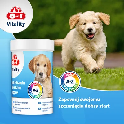8in1 Vitality tabletki multiwitaminowe dla szczeniąt - 100 tabletek