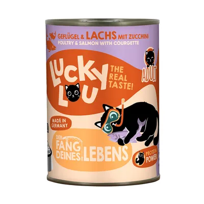 Lucky Lou Adult 6 x 400g - Poultry & Salmon