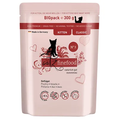 catz finefood Kitten 6 x 300g - Poultry