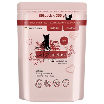catz finefood Kitten 6 × 300 g drůbeží