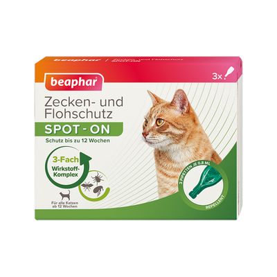 beaphar SPOT-ON für Katzen 3 Pipetten x 0,8 ml
