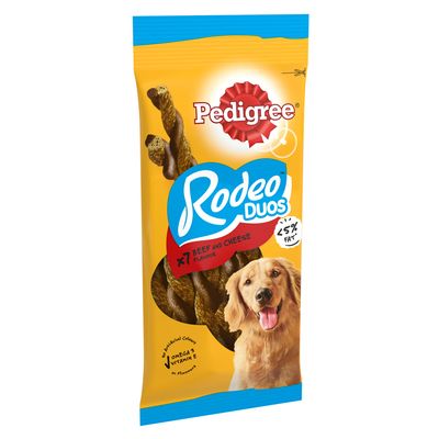 PEDIGREE® RODEO™ DUOS Adult Dog Treats Beef & Cheese (7 chews)