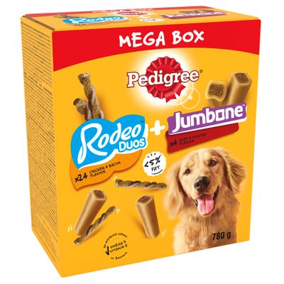 PEDIGREE® RODEO™ DUOS & JUMBONE™ Medium Dog Treats Multipack 780g