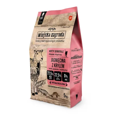 Wiejska Zagroda agneau, krill pour chat - 5 kg