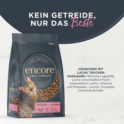 Encore Cat Huhn mit Lachs - Sparpaket: 2 x 800 g