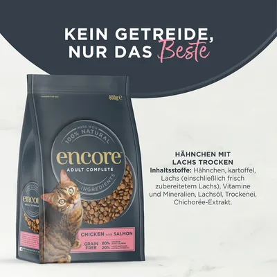 Encore Cat Huhn mit Lachs - Sparpaket: 2 x 800 g