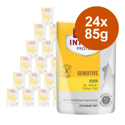 Animonda Integra Protect Sensitive pollo, 24x85g, senza glutine, per intolleranze alimentari, Veterinary Diet.