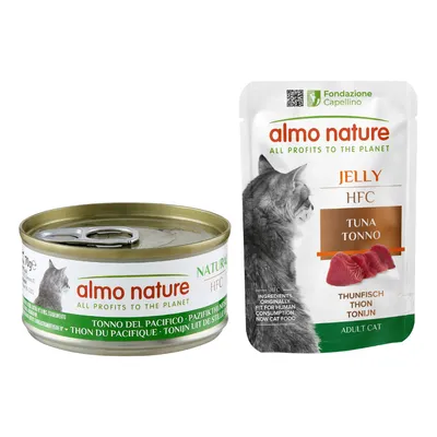Almo Nature HFC Natural 24 x 70 g + HFC Jelly 6 x 55 g ¡gratis! - Atún del Pacífico (24 x 70 g) + Atún (6 x 55 g) Almo Nature HFC Natural 24 x 70 g + HFC Jelly 6 x 55 g ¡gratis! - Atún del Pacífico (24 x 70 g) + Atún (6 x 55 g)