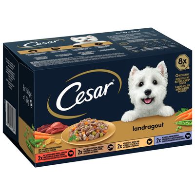 Cesar Country Kitchen Hondenvoer Gemengd Pakket 8 x 150 g