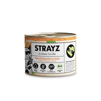 STRAYZ Organic Cat 6 x 200g
