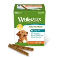Boîte mensuelle de Stix Whimzees by Wellness - taille L : pour grand chien (1800 g, 30 friandises)