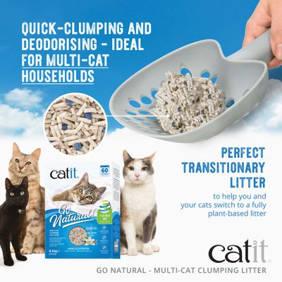 Catit Go Natural! Ärta + bentonit vanilj