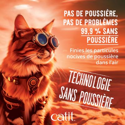 Litière Catit Go Natural senteur vanille pour chat