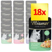 Mieszany zestaw Miamor Feine Filets w galarecie, 18 x 100 g - Mieszany zestaw