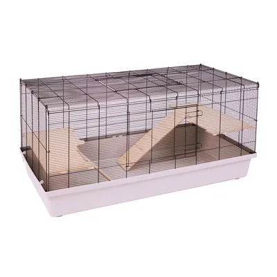Skyline Nagerkäfig Speedy Gonzales 120 - grau: L 118 x B 58 x H 57 cm