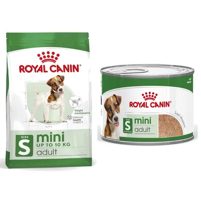 Royal Canin Size Dry Dog Food + Royal Canin Wet Dog Food - 15% Off! * - Mini Adult (4kg) + Mini Adult in Loaf (12 x 195g)