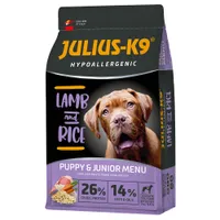 JULIUS-K9 High Premium Puppy & Junior Hypoallergenic Agnello secco per cane - 12 kg