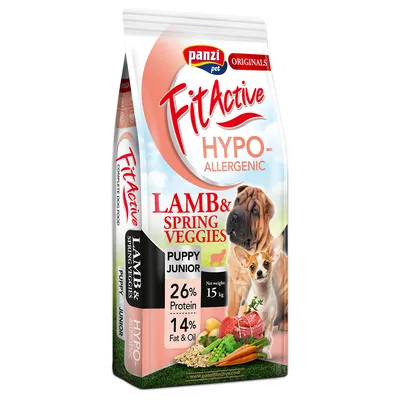 FitActive Originals Puppy Hypoallergenic Lamb & Spring Veggies - dog dry food - Economy Pack: 2 x 15kg