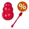 Set: KONG Classic + KONG Accessorio per pulizia KONG Classic L (10,1 cm) + KONG Accessorio per pulizia S-XXL