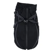 TIAKI Hundemantel Harness Arkon, schwarz - ca. 30 cm Rückenlänge