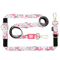 Max & Molly Multifunktionsleine Cherry Bloom - S: 200 cm lang, 15 mm breit