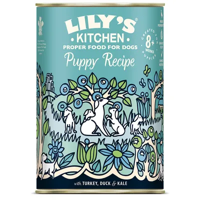 Lily's Kitchen Puppy Tacchino & Anatra 6 x 400 g umido cane - 6 x 400 g Lily's Kitchen Puppy Tacchino & Anatra 6 x 400 g umido cane - 6 x 400 g