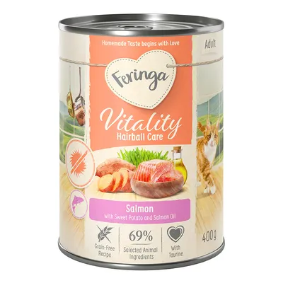Feringa Vitality Hairball Care - Anti-hårboll med lax 6 x 400 g