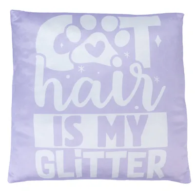 Smartpet Kissen "Cat Hair is my Glitter" - L 40 x B 40 cm