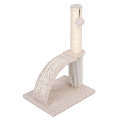 Tronc à griffer TIAKI Shearly pour chat beige