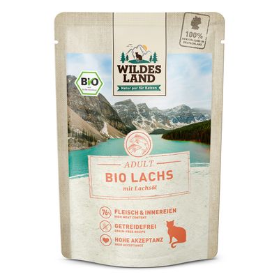 Wildes Land Bio 12 x 85 g Bio-Lachs PUR & Lachsöl
