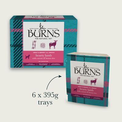 Burns Hearty Lamb, Vegetables & Brown Rice - dog wet food - 6 x 395g