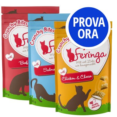 Provalo! Feringa Crunchy Bites Yogurt, Manzo, Pollo & Formaggio, Salmone